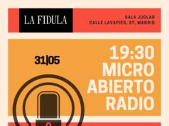 Micro Abierto Radio La Fídula del 31 de mayo en Sala Juglar